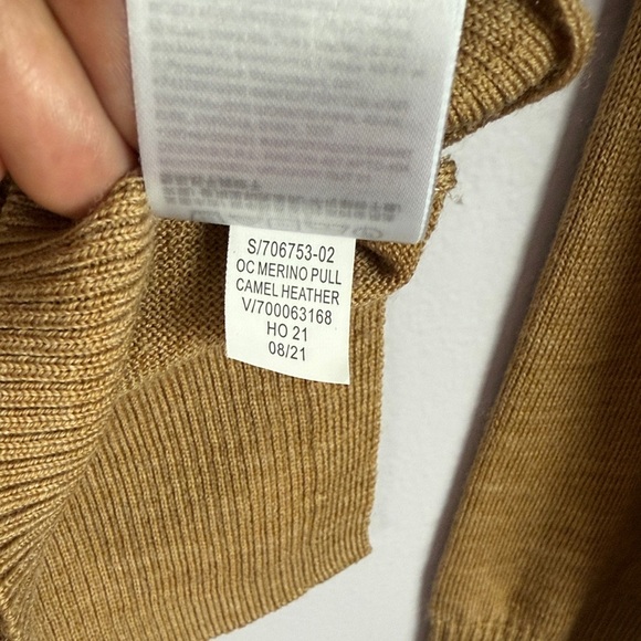 GAP Tan Soft 100% Merino Wool Boat Neck Small Petite Sweater - Picture 8 of 9